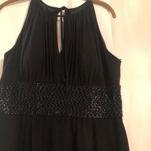 Black straps dressy black top